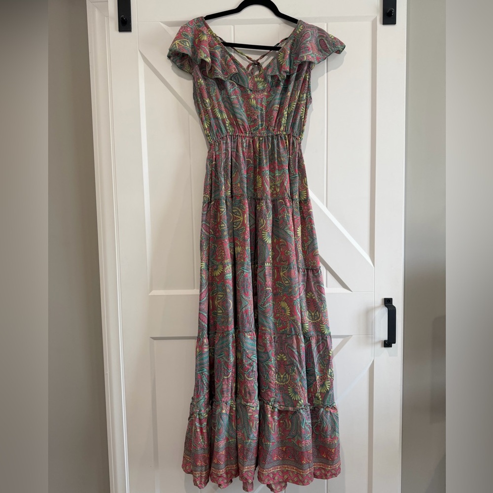 Anthropologie Floral Multicolor Maxi Dress Perfect for Easter 🐰🐣